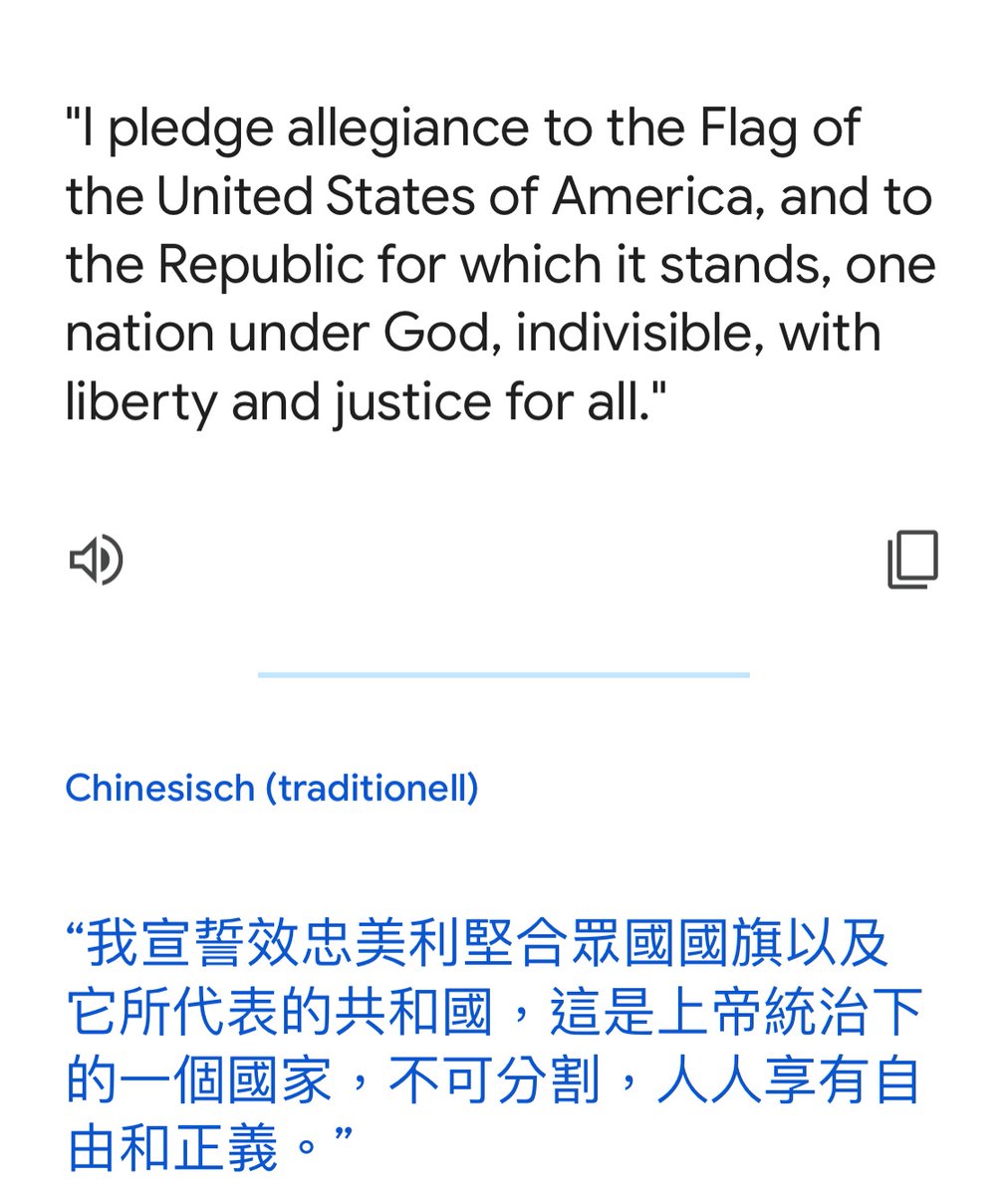 Kommwelt's tweet photo. 美國人的誓詞 一個國家，不可分割
什麼五十個國家聯合什麼獨立的自由⋯⋯從現實政治角度看就很幼稚
任何人都可以扯獨立，但要去做的時候動了眾人的利益，中央政府不出面，各種幫派也會下手，群體利益的維繫也是共和制度妥協的目的。 https://t.co/YV11A9Bkcc