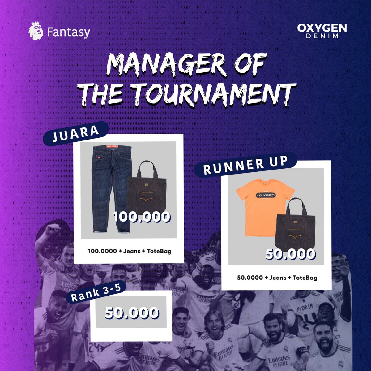 klublemu's tweet photo. FUCL kali ini Klublemu berkolaborasi bersama Oxygendenim @mpitsky.

Disimak baik - baik persyaratannya dan jangan lupa isi pendaftaran di link 👉 https://t.co/HDpAhgcTWf.

Dan berikut juga link masuk ke ucl fantasynya https://t.co/2SXX1Pc1qL.

Pendaftaran GRATIS. Yuk join! 🥳 https://t.co/BVMH8JhyhU