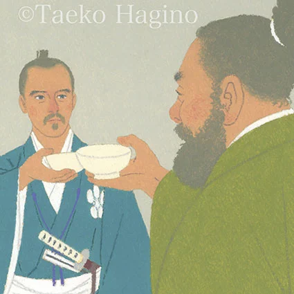 北國新聞、富山新聞連載小説 安部龍太郎さん作「銀嶺のかなた」第235~238回挿絵です。お市の方と美人三姉妹は顔は割愛しました(^^)美男美女って描いててつまんないんですよね。遊べないから。ていうか、これは小さすぎてまともに描けません(^^;) 