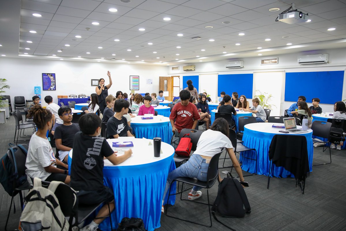 AISChennai's tweet image. #AISCMiddleSchool Student Ambassadors celebrated new students after they successfully completed one month at our school! The Ambassadors continued the remainder of the day in a retreat to build transition awareness, communication and leadership skills.
#AISCLearner