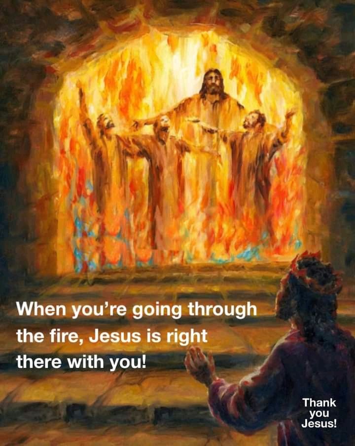 FrederickYamila's tweet image. Daniel 3:25 

He said, “Look! I see four men walking around in the fire, unbound and unharmed, and the fourth looks like a son of the God.