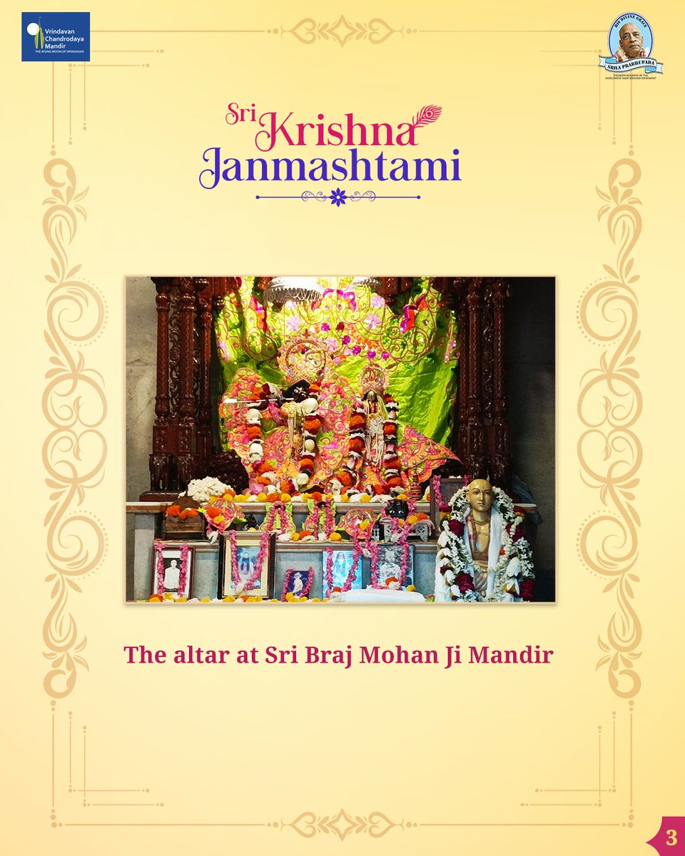 VCMVrindavan's tweet photo. Sri Radha-Braj Mohan Ji, Sridham Vrindavan
.
.
.
2 Days left for Sri Krishna Janmashtami.
.
.
.
.
.
.
.
.
#VrindavanChandrodayaMandir #Vrindavan #TallestTemple #Janmashtami #Gemsofvrindavan #ExploreBraj #brajmohan #Narrotamdasa https://t.co/qBW58gE5KC