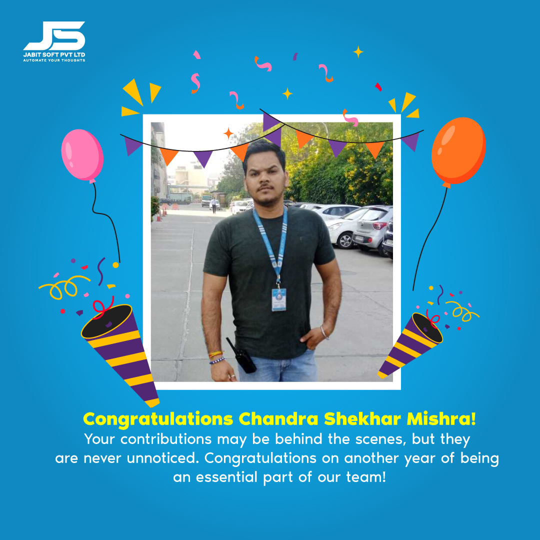 jabitsoft's tweet photo. Cheers to Chandu for completing one year at Jabit Soft! From day one, you've been a valuable asset to our team. Here's to many more successes ahead!
.
.
#jabitsoft #AnniversaryVibes #OneYearStrong #workanniversary #anniversary #years #work #congratulations #employeeappreciation https://t.co/88Epc2tOcJ