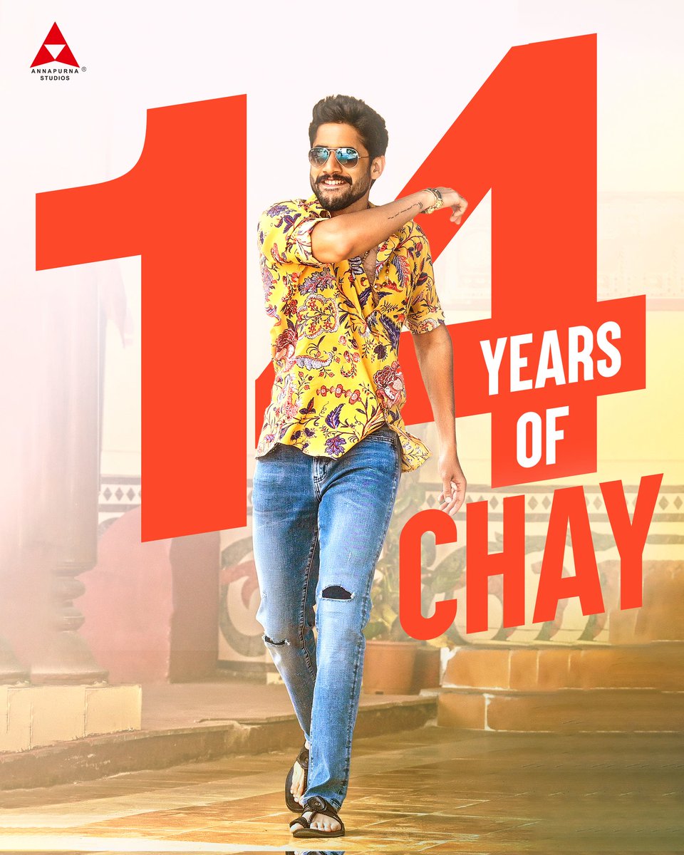 AnnapurnaStdios's tweet photo. Celebrating 14 years of #NagaChaitanya's glorious journey!

From charming boy-next-door roles to intense family dramas, he has done it all.

We are awaiting many more interesting stories and lovely performances from our YUVASAMRAT @chay_akkineni.

#14YearsOfChayInTFI 🔥 https://t.co/qh2IXuX4v2