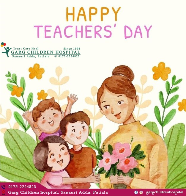 GargHospital's tweet photo. #HappyTeachersDay #GargChildrenHospital #BestHospital #BestDoctors #ChildSpecialistinPatiala #BabyCare #PatialaDoctors #Pediatrician #BestPediatricianInPatiala #ExperiencedDoctors #SpecializedDoctors #BestInNICU #Affordable #BestTreatment #BestinChildCare #BestHospitalinPatiala https://t.co/6BnkeFtdh4