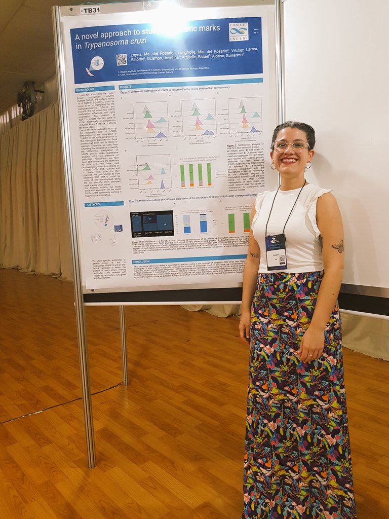 Mi póster y yo 🇦🇷 en 🇧🇷 #epigenetics #trypanosomacruzi @JOcampoLab
@sbpz_Proto