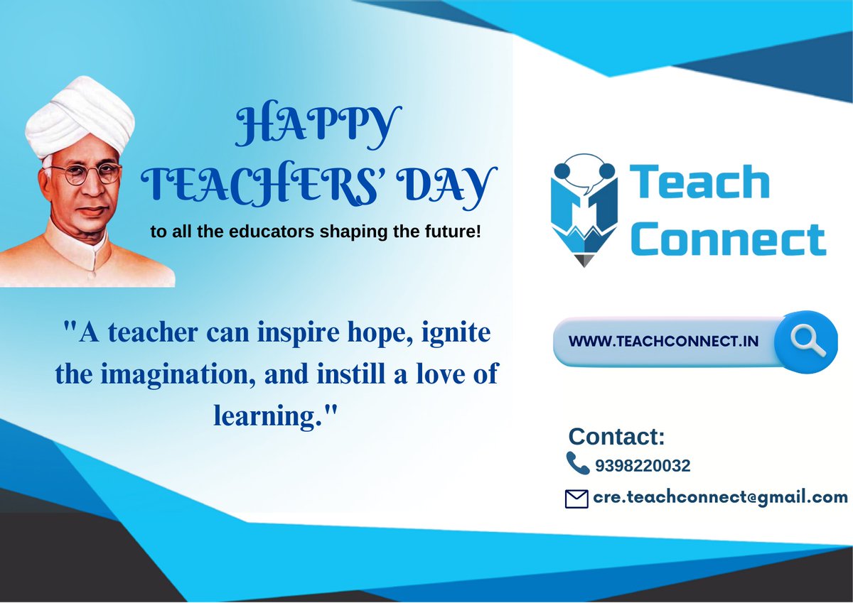 teachconnect_in's tweet photo. Greetings of the day!!
https://t.co/cgzPAlABS1
#teachersday #teachersdaycelebration #teachersdaygifts #teachersfollowteachers #teachers #jobseekers #teachingjobs #teacherinterview #teacherinterviewprep #academics #interviewtips #principals #schools #cbseschools #StudentStrengths https://t.co/7mgxsTiaRL