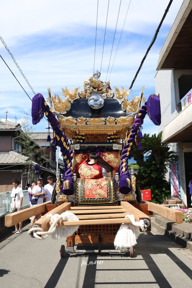fu_m4141's tweet photo. 平之荘神社  薬栗屋台
  #平之荘神社  #薬栗   #播州秋祭り https://t.co/CdJLNurMFm