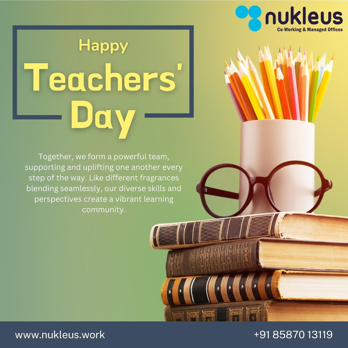 NukleusC's tweet photo. Together, we form a powerful team, supporting and uplifting one another every step of the way. Like different fragrances blending seamlessly, our diverse skills and perspectives create a vibrant learning community.
#happyteachersday2023 
#NUKLEUS https://t.co/tRwSt16B5H