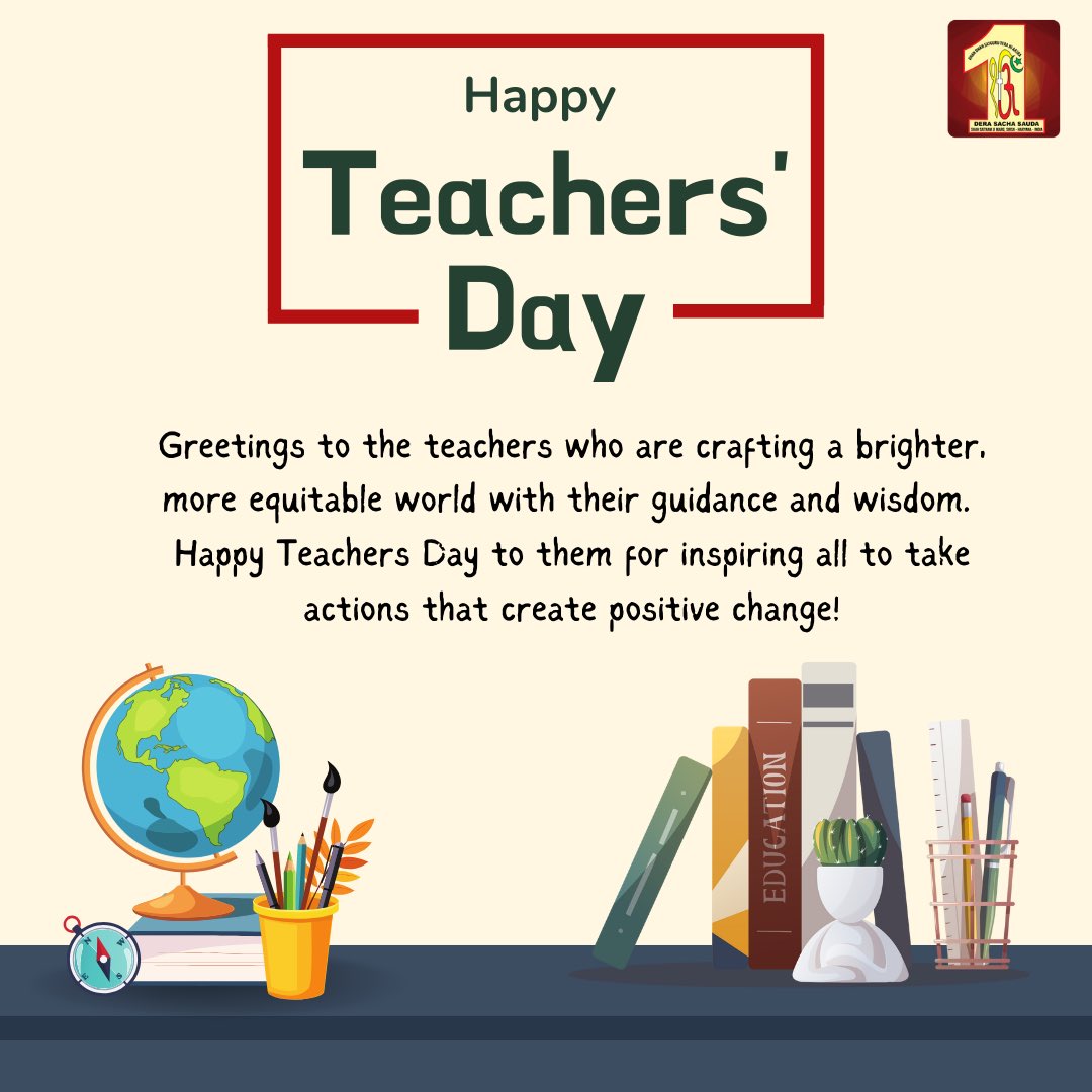 DSSNewsUpdates's tweet photo. Education has the power to change the world for betterment, and our teachers hold that power in their hands. Happy #TeachersDay to those who inspire their students to be better humans, thereby making the world a better place to live in. https://t.co/FCTU78Kdgk