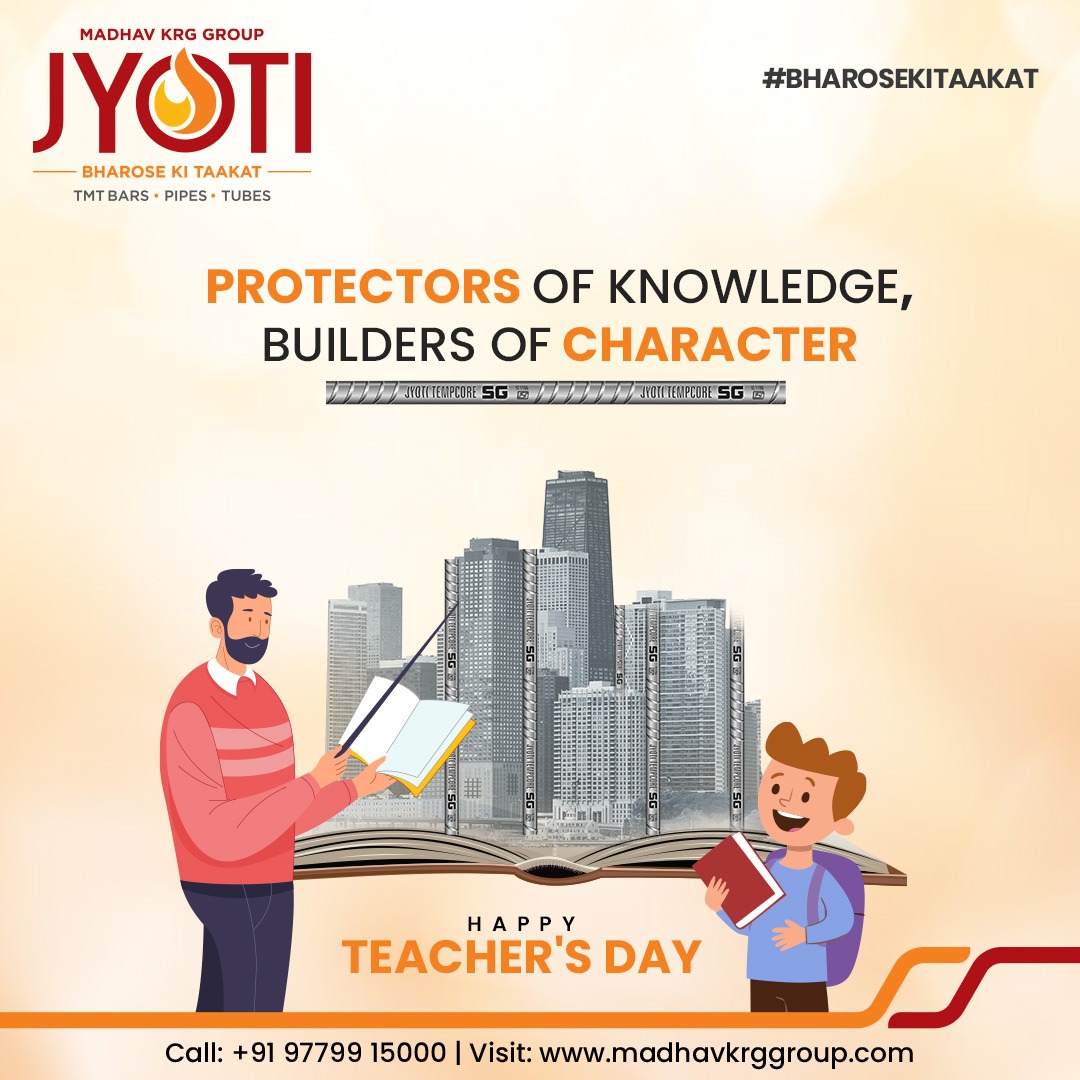 #HappyTeachersDay 👨🏻‍🏫👩🏻‍🏫
Protectors of knowledge, Builders of character! 💫
JYOTI 🔥 wishes you all a very Happy Teacher's Day. ✨
.
.
.
#InspiringCuriosity #IgnitingKnowledge #EducationMatters #LifelongLearning #PassionForTeaching #EmpowerThroughEducation #TeachersRock