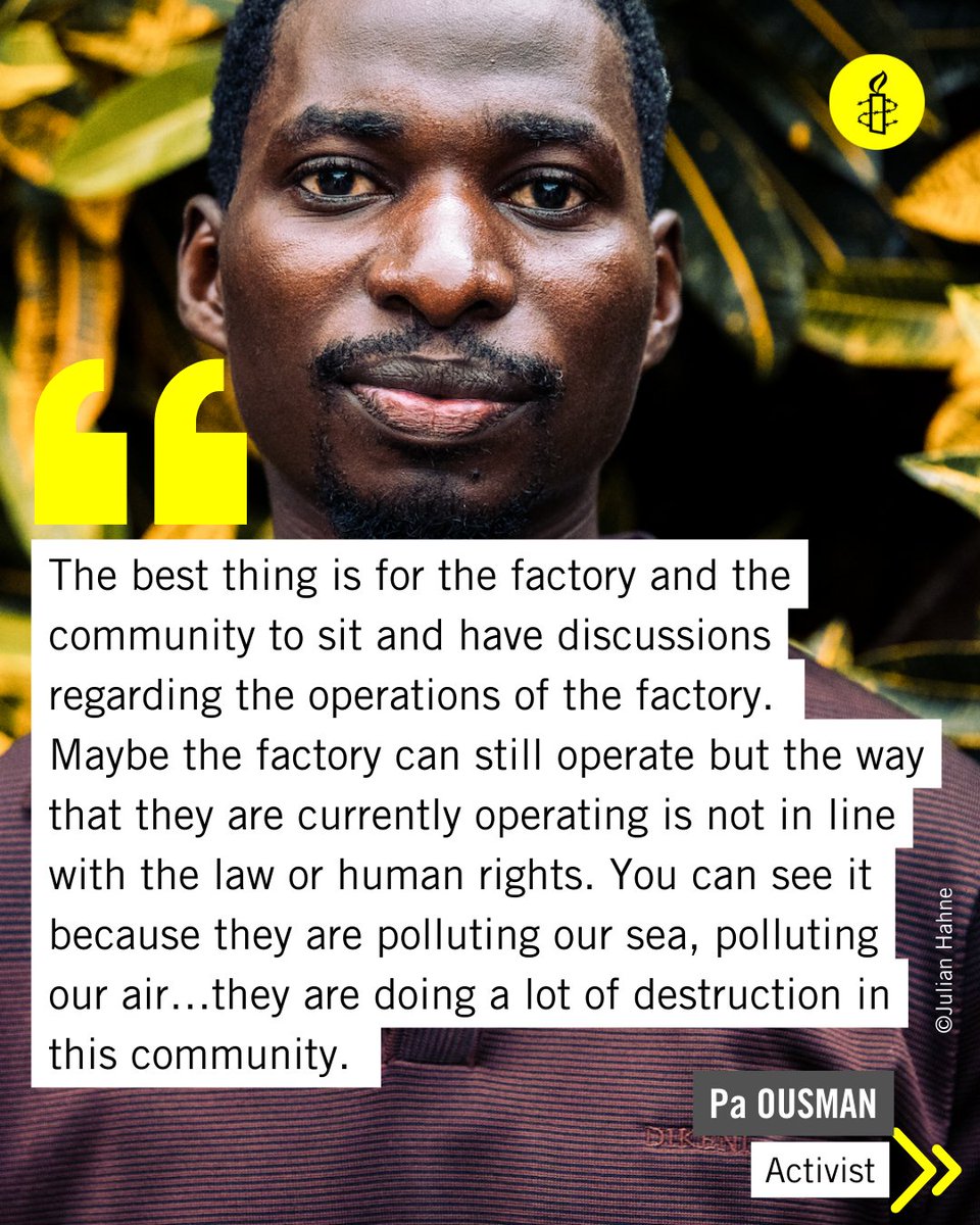 amnestyghana's tweet photo. The UN Human Rights Council has declared access to a “clean, healthy and sustainable environment” a human right. 

In addition, under the African Charter, which protects people’s rights to a general satisfactory environment favourable to their development and international law. https://t.co/DcDwz0CE85