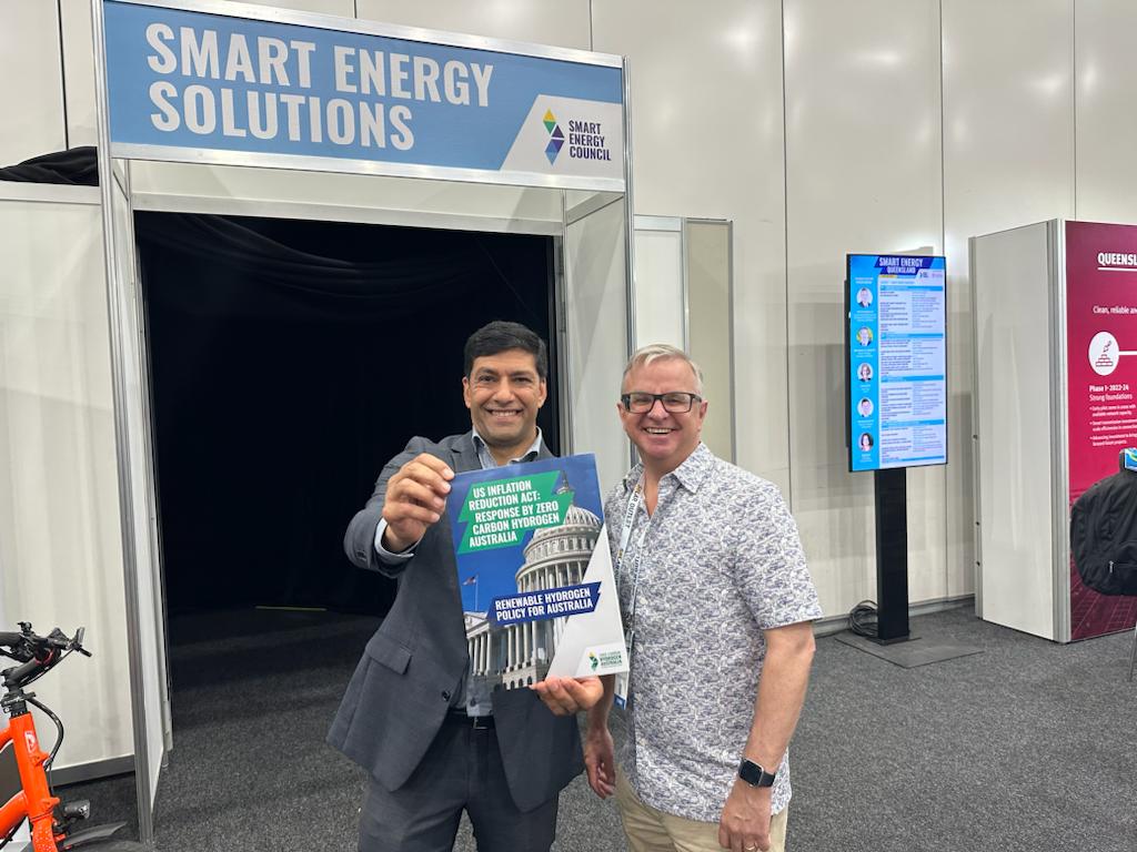 zerocarbonh2's tweet photo. QLD Assistant Energy Minister @LanceMcCallumMP joined @zerocarbonh2's Hydrogen Panel at #SmartEnergyQLD.
Today @zerocarbonh2 launched its US Inflation Reduction Act Response Paper, read that here: https://t.co/KwxksxaY3K https://t.co/RN85W2GifK