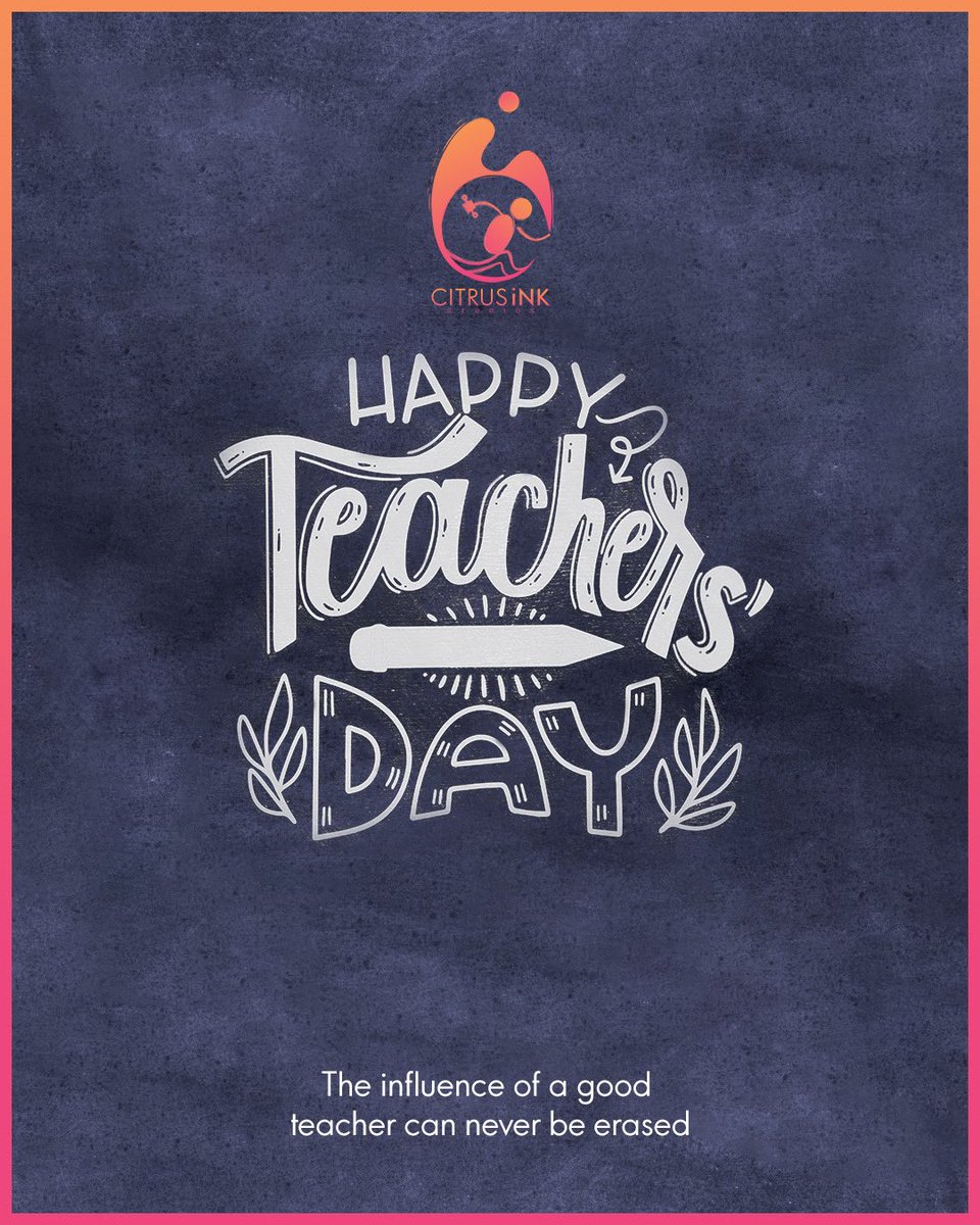 CitrusIncstudio's tweet photo. "It is the supreme art of the teacher to awaken joy in creative expression and knowledge." – Albert Einstein Happy Teachers’ Day !! #happy #teachers #happyteachersday #students #trainers #coaches #trainees #learner #teach #learn #citrusink #teamcitrus #citrusgreetings https://t.co/6hZnqkq6XQ