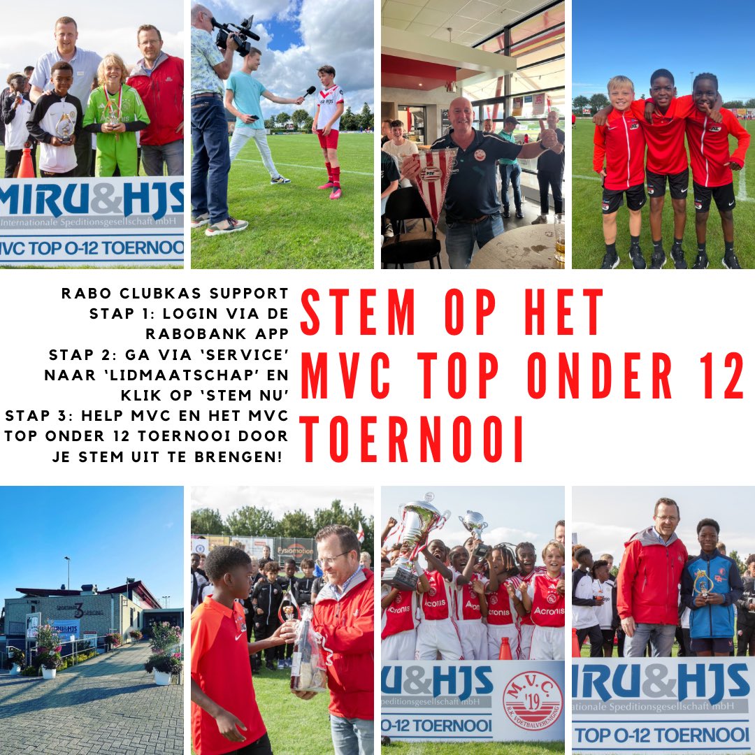 mvctoptoernooi's tweet photo. Help @mvc19 en het @mvctoptoernooi, en breng jouw stem uit tijdens Rabo Clubsupport! Stemmen kan t/m 26 september 2023.

Wat moet je doen?
Ga via de Rabo app of via https://t.co/F99VL1VrF4 naar jouw lidmaatschap. Bekijk in de foto hoe je daar terecht komt. https://t.co/JIcZVGVDZR