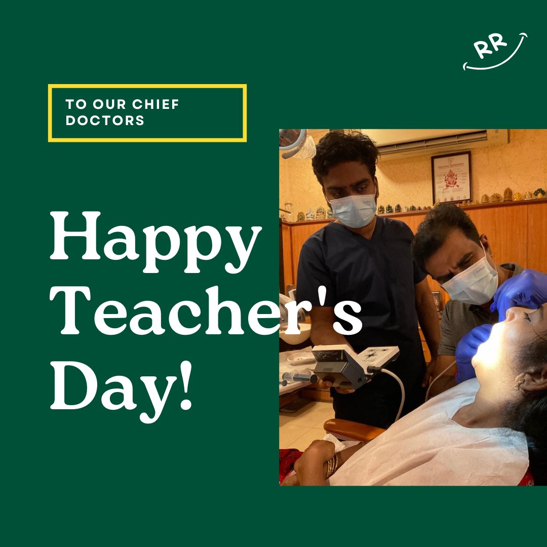 rr_dental's tweet photo. Happy Teachers Day to our Chief Doctors Dr. G. Sanjay Rajan &amp; Dr. Kayalvizhi Sanjay Rajan.
.
#teachersday #learning #dentalclinic #dentalhospital #dentistry #chennaidentist  #dentaltechnology #vadapalani #tnagar #ashoknagar #kodambakkam #kknagar #annanagar #newbeginnings https://t.co/n6lRbnhLwT