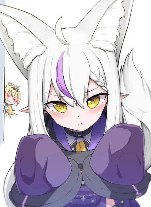 #Laplus_Artdesu#いろはにも絵をケモ耳ラプ様 