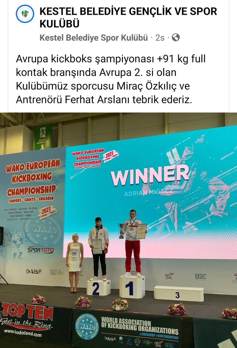 Avrupa ikincisi olmanda büyük başarı bizler için tebrikler canım oğlum 💯♥️♥️♥️