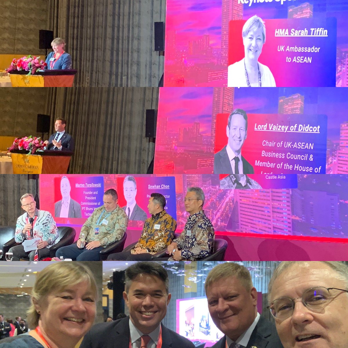 Full house for the The BritCham ASEAN Indo-Pacific Business Forum 'Cutting Edge Business Intelligence for Global Leaders' in Jakarta. Nicely set up by opening remarks from UK Ambassador to ASEAN @SarahTiffinUK and @UKASEAN Chair @edvaizey before 1st discussion, ‘the Batik panel’!