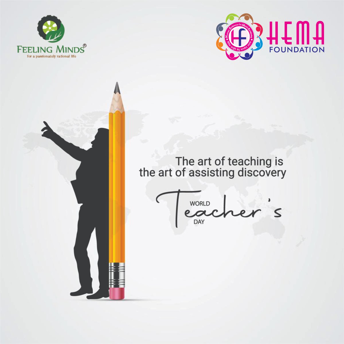 On this Teachers' Day we at HEMA Foundation express our deepest Gratitude to all the respected Teachers who mold minds and hearts, nurturing values that shape students into compassionate and responsible citizens.

Happy Teacher's Day!

#Teachersday2023 #HappyTeachersday