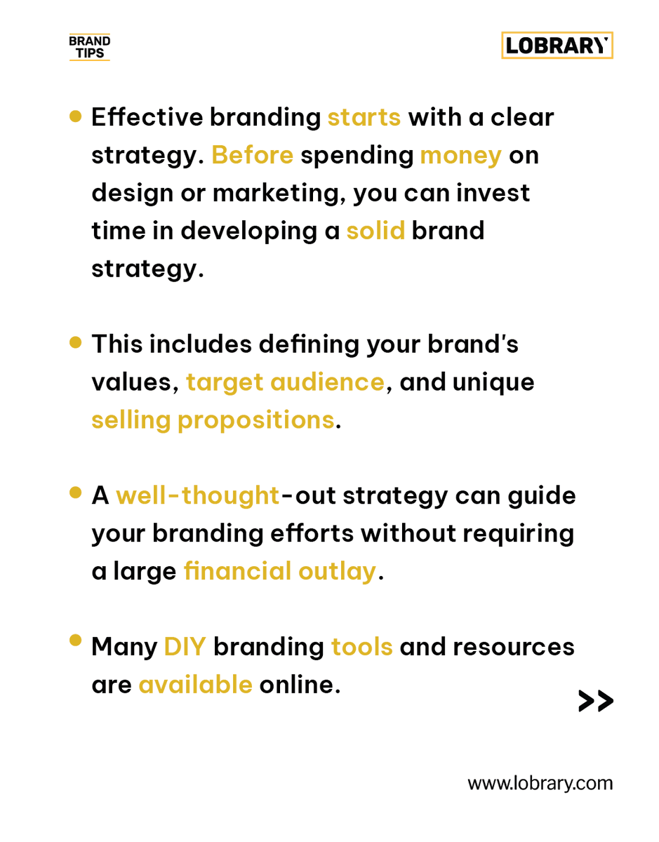 Lobrary_'s tweet photo. It's important to measure the return on investment (ROI) of your branding efforts. By tracking how branding impacts your business's performance, you can allocate resources more effectively and make adjustments as needed. #lobrary #mythandfact #brandtips #branding #brandingmyth https://t.co/qgeTusFFG5