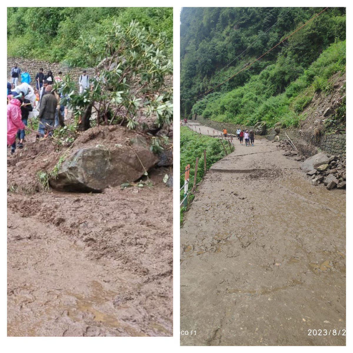 kedarnathyatra's tweet photo. #JaiShriKedarnathDham

Due to #heavyrain the heavy bolder close the trek routes but the team put their efforts to make it clean and ready to go for the #pilgrims as soon as possible. #teamefforts #kedarnathtrek https://t.co/AUmXQuta1Z