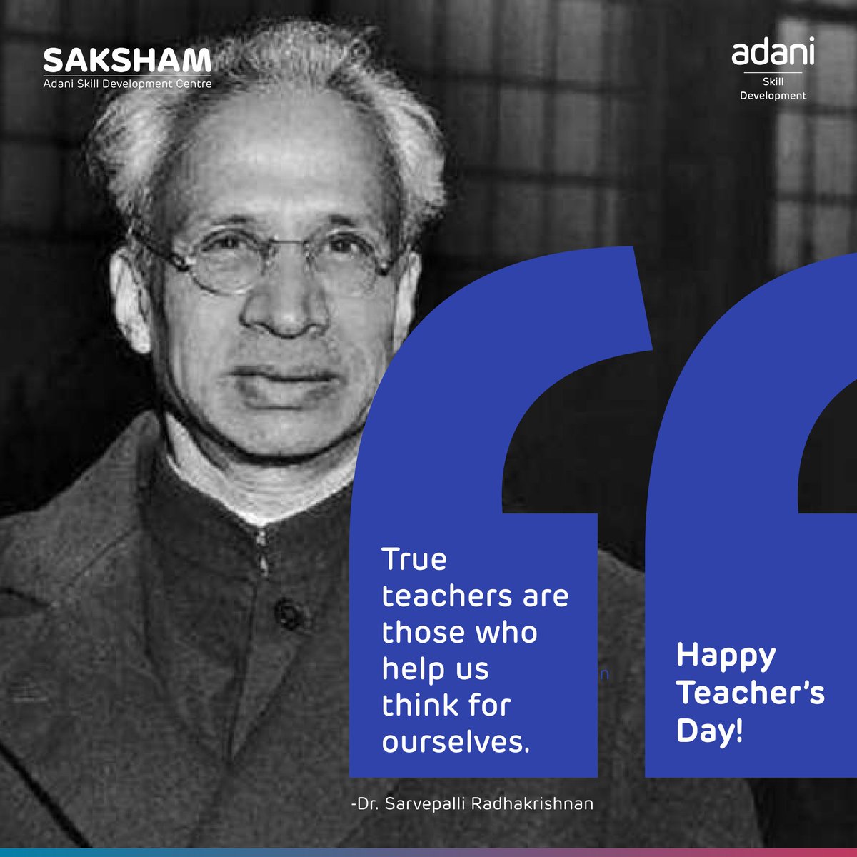 AdaniSaksham's tweet photo. Today, we express our deep #gratitude to all the #teachers for their invaluable contribution to shaping the #NationBuilding and fostering a bright future of beneficiaries.
Let's Celebrate and honour our gurus everyday!!
#teachersday #Makeeveryonesaksham #GrowthWithGoodness https://t.co/cCOaykap5Y