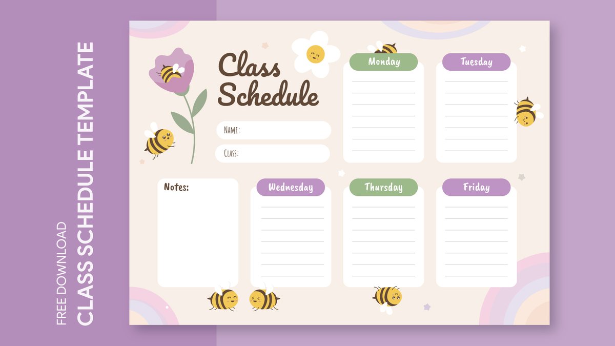 gdoc_io's tweet image. Cute Class Schedule. Free Google Docs template. Can be used free of charge for business, education, and personal use. #class #classschedule #cute #cuteschedule #gdoc #googledocs #schedule #scheduleschool #schoolschedule #template

Get free →  gdoc.io/class-schedule…