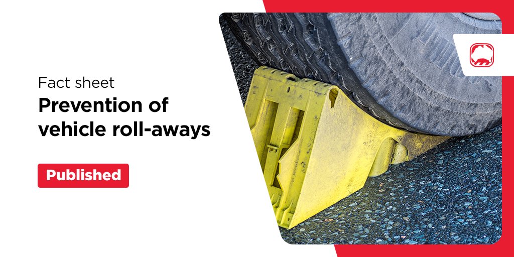 We’ve published a new factsheet on preventing vehicle roll-aways and safe immobilisation. Download it here- safeworkaustralia.gov.au/doc/fact-sheet…