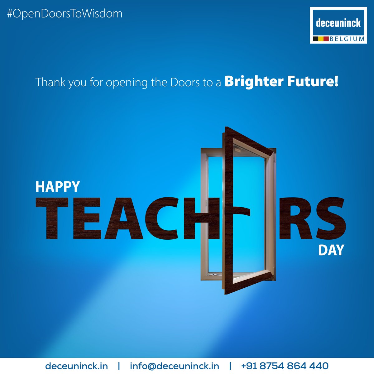 Teaching us the importance of clarity and strength, Happy Teacher's Day!

#Deceunickindia #DeceuninckWindows  #deceuninckgroup #upvcwindowsanddoors
#SayYesToDeceuninck  #ThermalInsulation #ColourVariety  #noiseinsulation #noisefree #peace #healthyliving #teachers #guidinglight