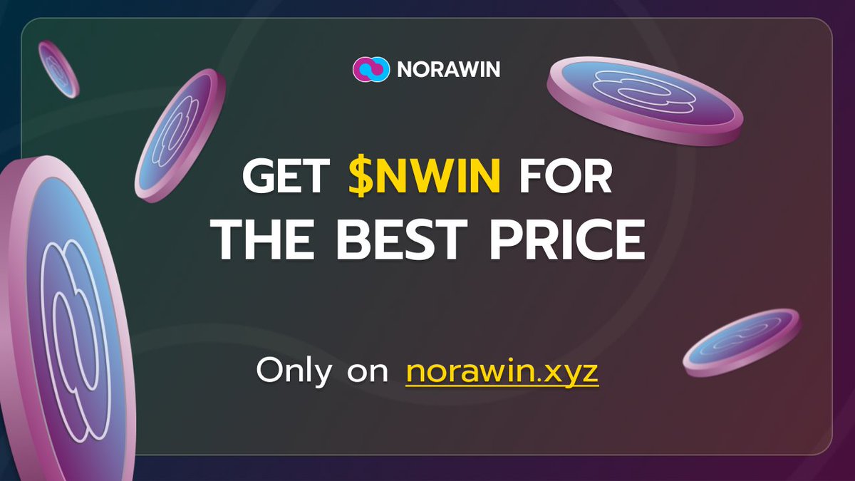 You have a chance to get your tokens for the best price!  🎉

After the #PRESALE ends, you will be able to claim your tokens and stake them to maximize your earnings!

Become an Early $NWIN Holder!