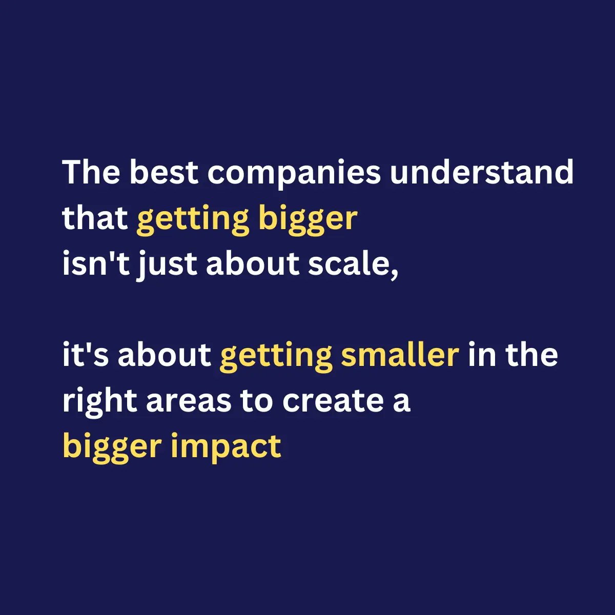 d_thesimplifier's tweet image. Why more isn’t more💡
How the best companies are Getting Bigger by Getting Smaller 👇

#thesimplifier #sales #clients #growth #topbrands #goals