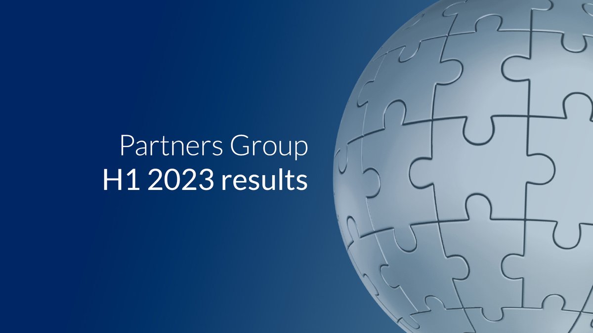 Partners Group reports revenue growth of 19% in H1 2023, supported by solid performance fee development. Read the full press release here: partnersgroup.com/en/news-views/… #PrivateMarkets