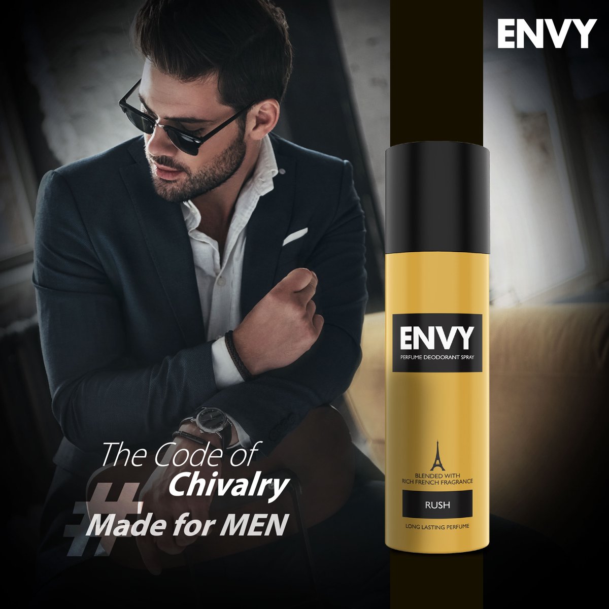 Emanate the fragrance of chivalry. Wear 'Envy' and become a modern-day knight, in a world yearning for a touch of timeless virtue. . . Get Your Envy: envyfragrances.com . . #madeformen #envyfrench #frenchperfume #perfumes #masculinefragrance #menstyling #fashion