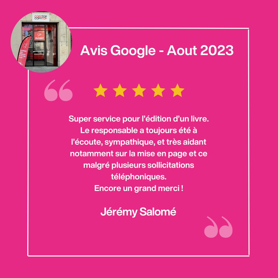 copy_top's tweet photo. Notre réseau COPYTOP à Lyon s’est agrandi en mai. Nous avons eu la chance d’y ouvrir une 4ème et nouvelle agence. Découvrez quelques témoignages de nos clients !   -  https://t.co/uRWrtdSZnp https://t.co/CGyRvBGMO8
