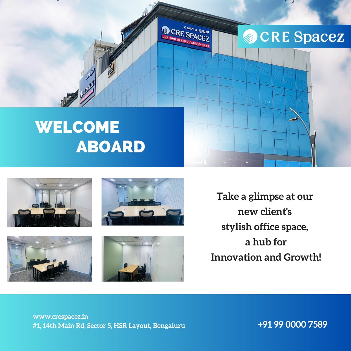 creofficesindia's tweet photo. Levelling up together!! Join us in welcoming a leading gaming app developer to the CRE family !! Explore our available office spaces and learn more about us at https://t.co/njmOvzabRk !!
#CRE #CRESpacez #managedoffice #dedicatedoffices #officespace https://t.co/CY3RTyWKBj