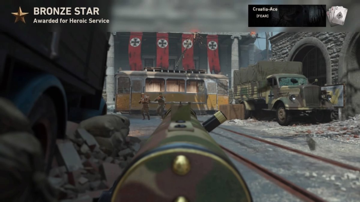 FEAR_CroatiaAce's tweet photo. @FEAR_CroatiaAce Bronze Star Double Kill! #CallofDuty #COD #WorldWarII #WWII #BronzeStar #DoubleKill #Twitch #FEAR https://t.co/0Xrv2UU56b