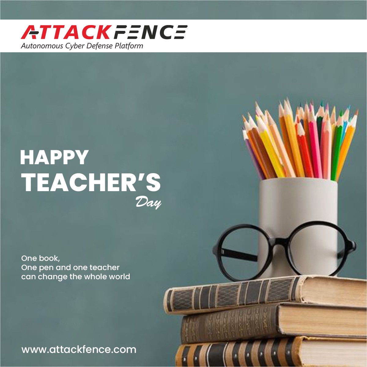 AttackFence's tweet photo. To all the educators out there – you're the unsung heroes of the digital age. Here's to always staying a step ahead in knowledge, just as we promise to stay a step ahead of cyber threats.
Happy Teachers' Day! 🎓🔐
#TeachersDay #AttackFenceProtects  #KnowledgeIsPower #AttackFence https://t.co/pRqKdU2Snj