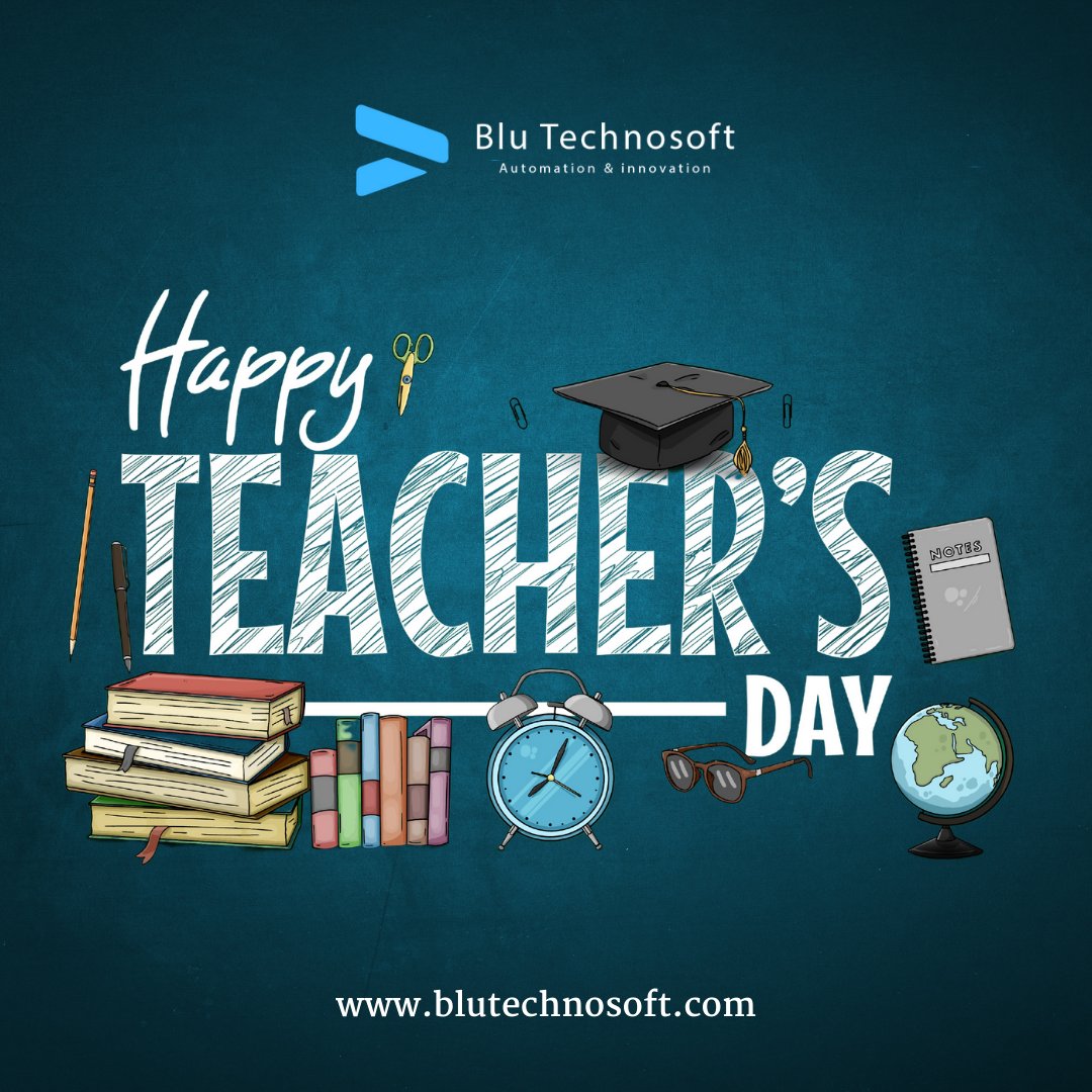 BluTechnosoft's tweet photo. To the mentor who shaped our futures, may your day be filled with the same warmth and wisdom you've shared with us.

Happy Teacher's Day!

#HappyTeachersDay #TeacherAppreciation #Gratitude #InspiringEducators #ThankYouTeachers #EducationMatters https://t.co/OuMmhTU4b2