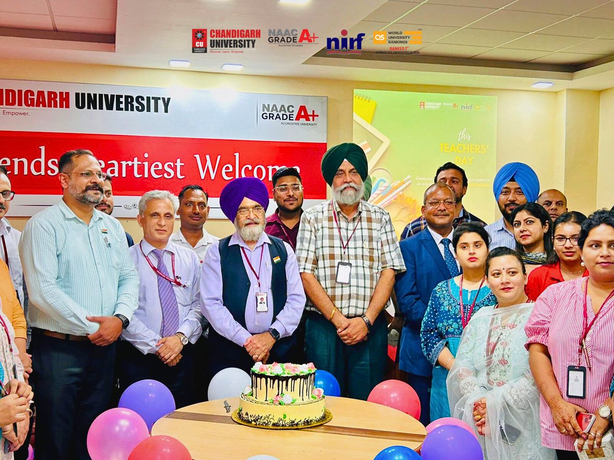 #happyteachersday
'Teaching is the art of changing lives' and this Teachers Day the Department of Alumni Relations, Chandigarh University celebrated the journey of Alumni who traversed from being a student to now an esteemed faculty member transforming lives of students