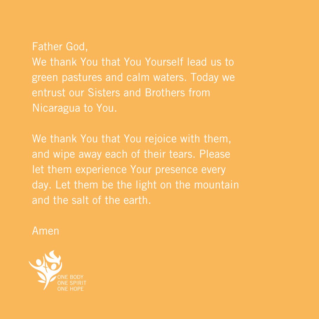 This week we pray together with <a href="/luteranie/">Luteranie</a> (ECACP) for the churches and people in Nicaragua. ECACP is hosting the 2023 LWF General Assembly in Kraków, Poland and prays for a LWF member churches each week. #LWFAssembly #prayingtogether #Nicaragua