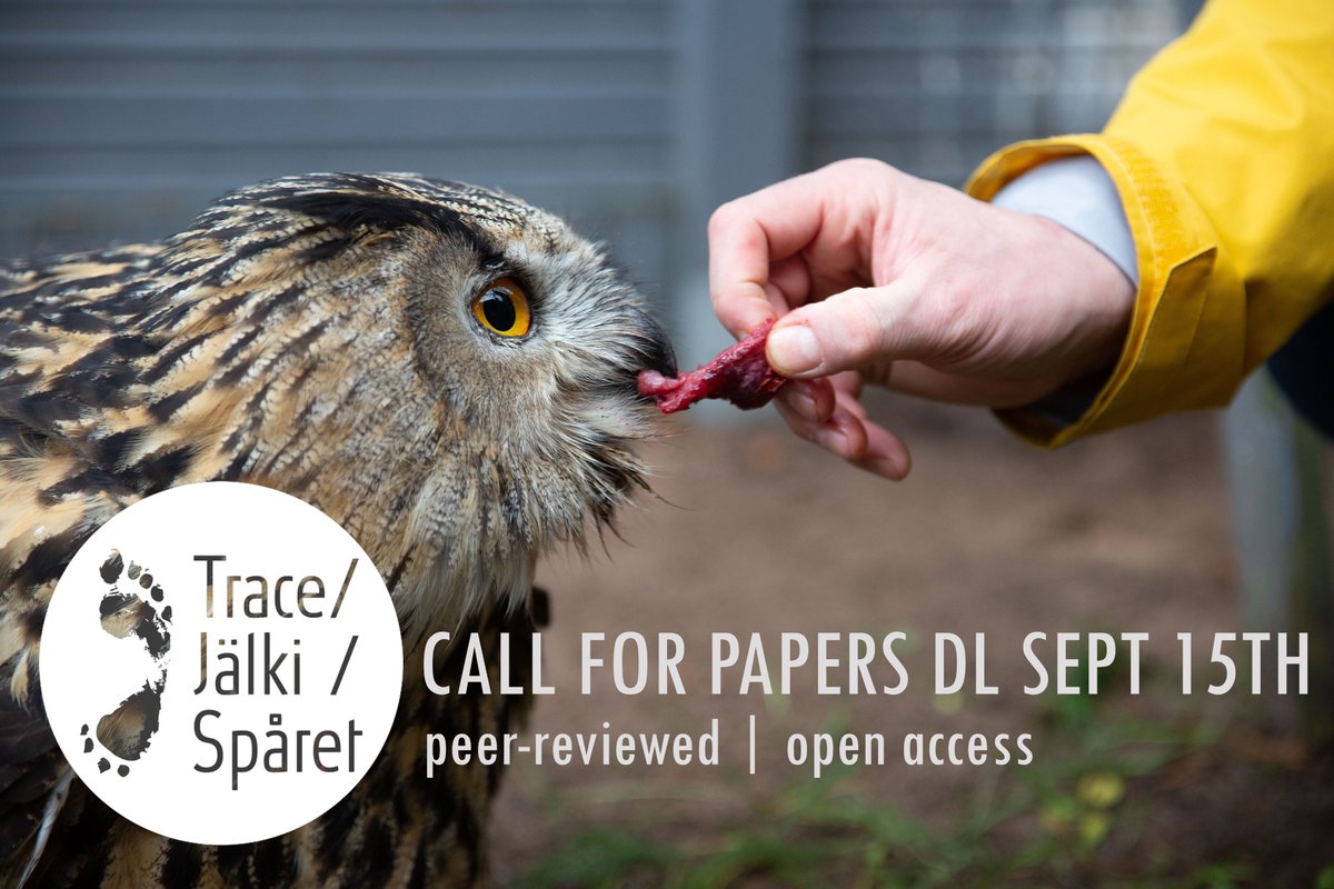 Peer-reviewed articles for inclusion in the next issue of Trace ∴ Journal for Human-Animal Studies are due 15.9.2023 (other items are due 15.12.2023). Trace now publishes accepted articles as forthcoming publications already before the entire issue of Trace will be out in the