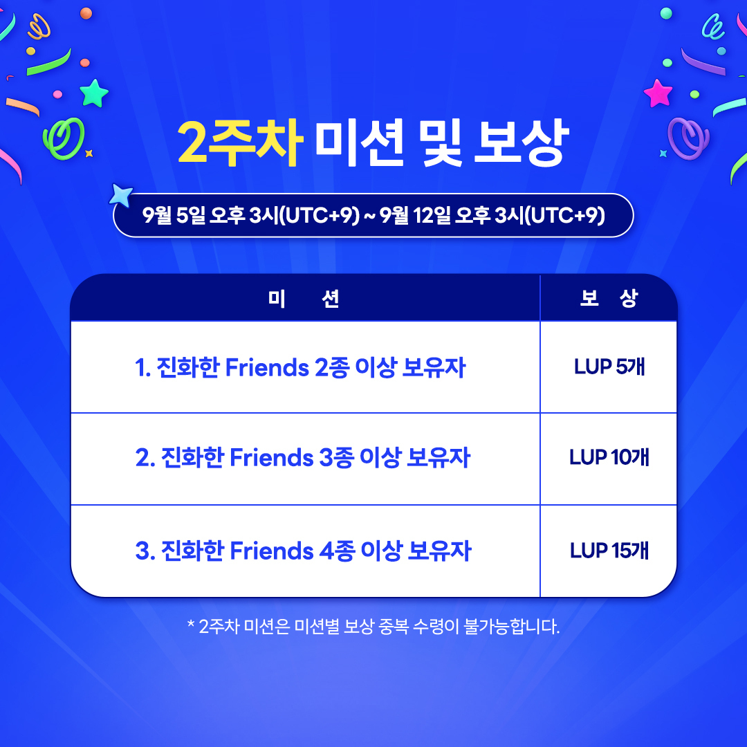 DOSI_official's tweet photo. 📢 Citizen &amp; Friends LUP 2nd Promotion 2주차 안내!

2주차 미션 참여하고, 최대 15개의 LUP를 보상으로 받아가세요! ✨

🗓️일정
9월 5일 오후 3시(UTC+9) ~ 9월 12일 오후 3시(UTC+9)

🎁 보상
LUP 최대 15개

👉더 알아보기: https://t.co/RpafMzr7WR https://t.co/RGJFge3Vsv
