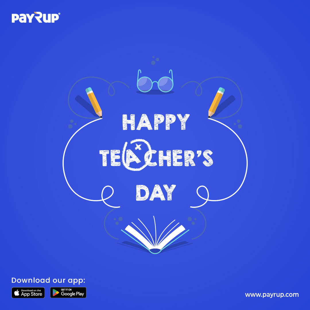 PayRupOfficial's tweet photo. payRup Wishes Happy Teacher's Day!!
#HappyTeachersDay #happyteachersday2023 #happyteachersday #utilitybills #wallet #payrup #cashback https://t.co/yvTcigEoIq