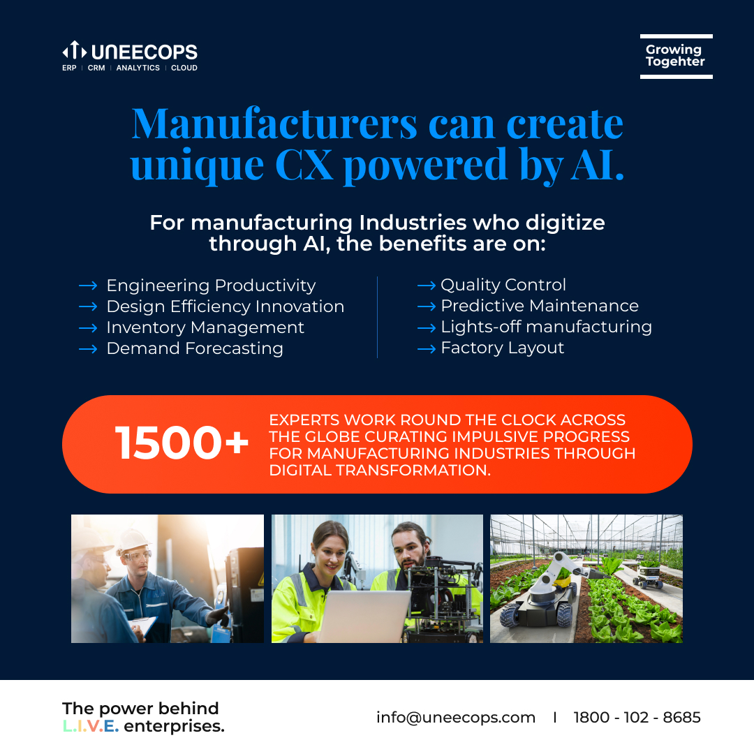 Imagine: A year's worth of #CX #innovation, in just a month!

That's what #Data, #AI and #CRM can do. #Salesforce is the key modern #manufacturers can use to create unique CX and differentiate in the market.

Achieve more in less time now!

#customerexperience #salesforcecrm