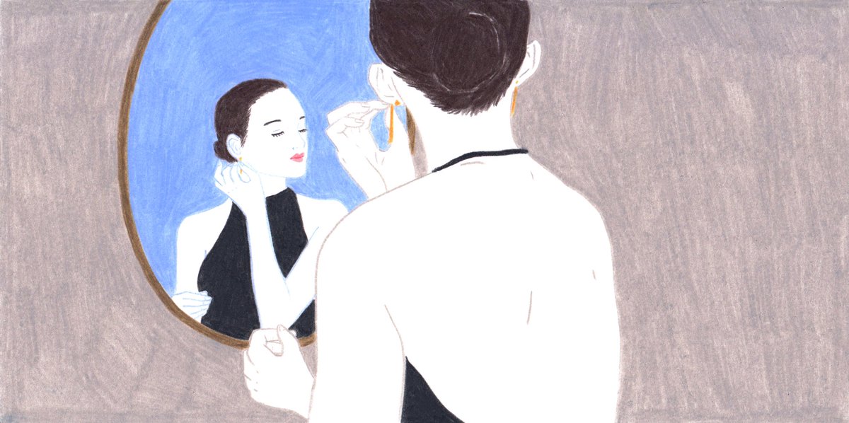 「10年の絵の変化リプに交互に貼っていくので見てください上:およそ10年前下:最近」|谷小夏のイラスト
