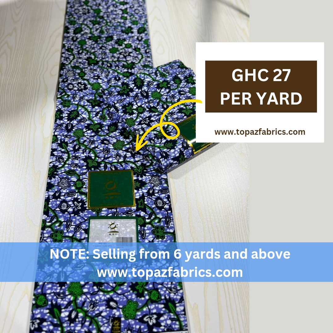 TopazFabrics's tweet image. ABC fabrics available today 🤩
Visit topazfabrics.com to place an order and have it delivered to you
Or call 0576138053/0553143044 for assistance.
#avoidtraffic
#avoidstress
#trending
#onlinefabricshop
#viral
#fyp