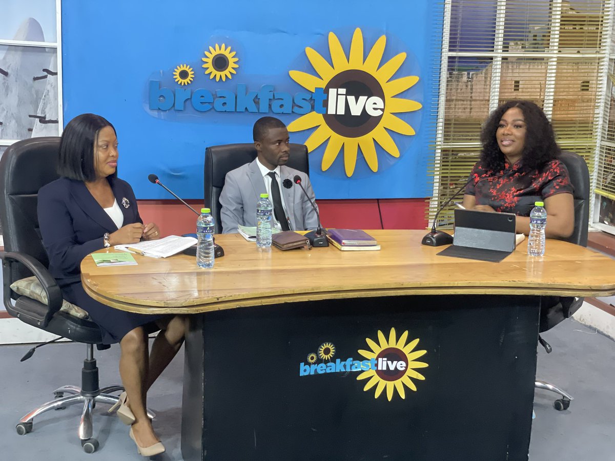 rticghana's tweet photo. Madam Vivian Tetteh & Amos Anokye Kusi of the Right to information Commission are on Tv Africaβs breakfast live show.
Kindly tune in as they speak on the Right to Information Act, 2019 (Act989) and its related matters. @tvafricagh
#KnowTheRTIAct
#Act989
#RTICommission https://t.co/VWfmHTnQl7