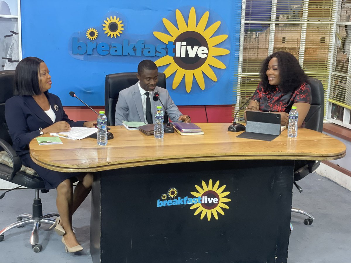 rticghana's tweet photo. Madam Vivian Tetteh & Amos Anokye Kusi of the Right to information Commission are on Tv Africaβs breakfast live show.
Kindly tune in as they speak on the Right to Information Act, 2019 (Act989) and its related matters. @tvafricagh
#KnowTheRTIAct
#Act989
#RTICommission https://t.co/VWfmHTnQl7