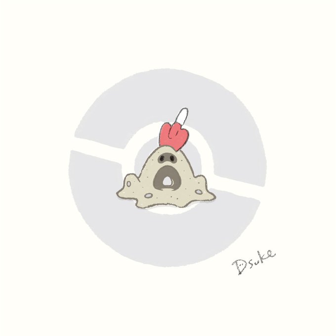 No.0769 スナバァNo.0770 シロデスナ#ポケモン #pokemon #fanart 